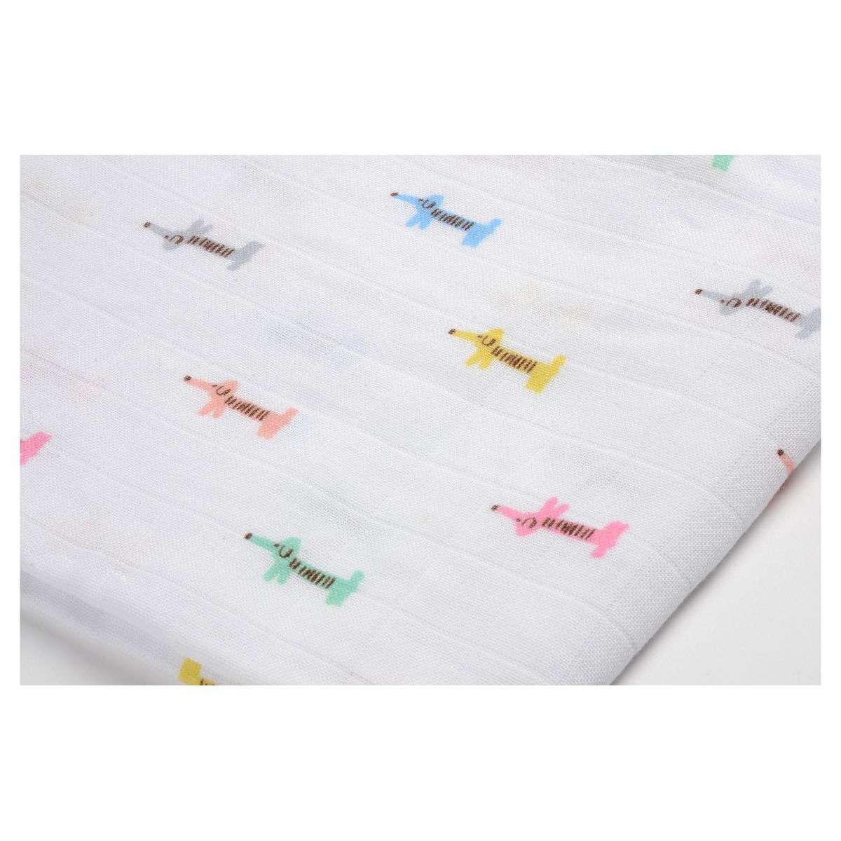 BEABA Boite de 3 Langes en coton bio Teckel