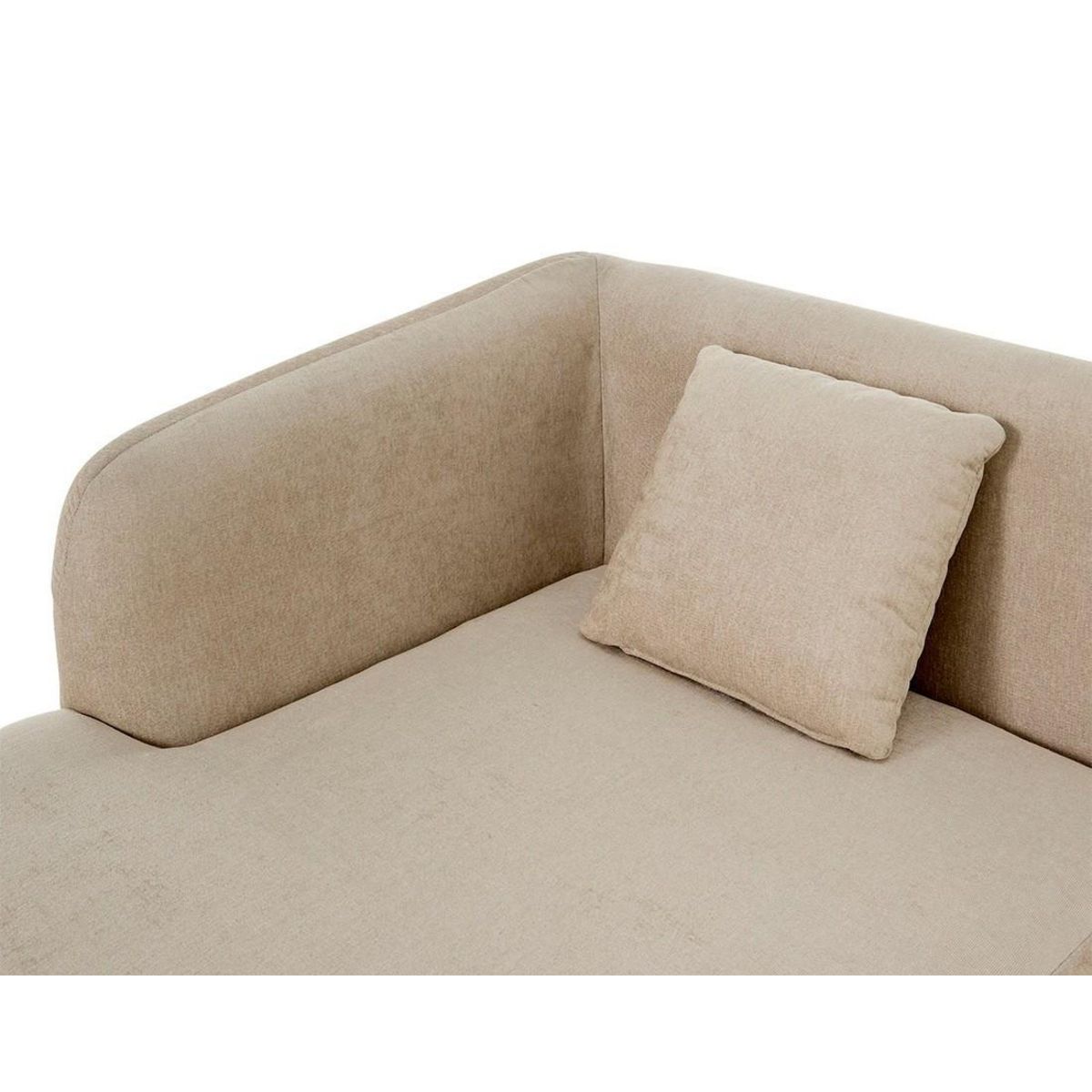 LISA DESIGN Ikare - module d'assise méridienne gauche - en tissu