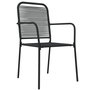Voir la diapositive 5 : VIDAXL Ensemble a manger de jardin 7 pcs Noir Corde de coton et acier