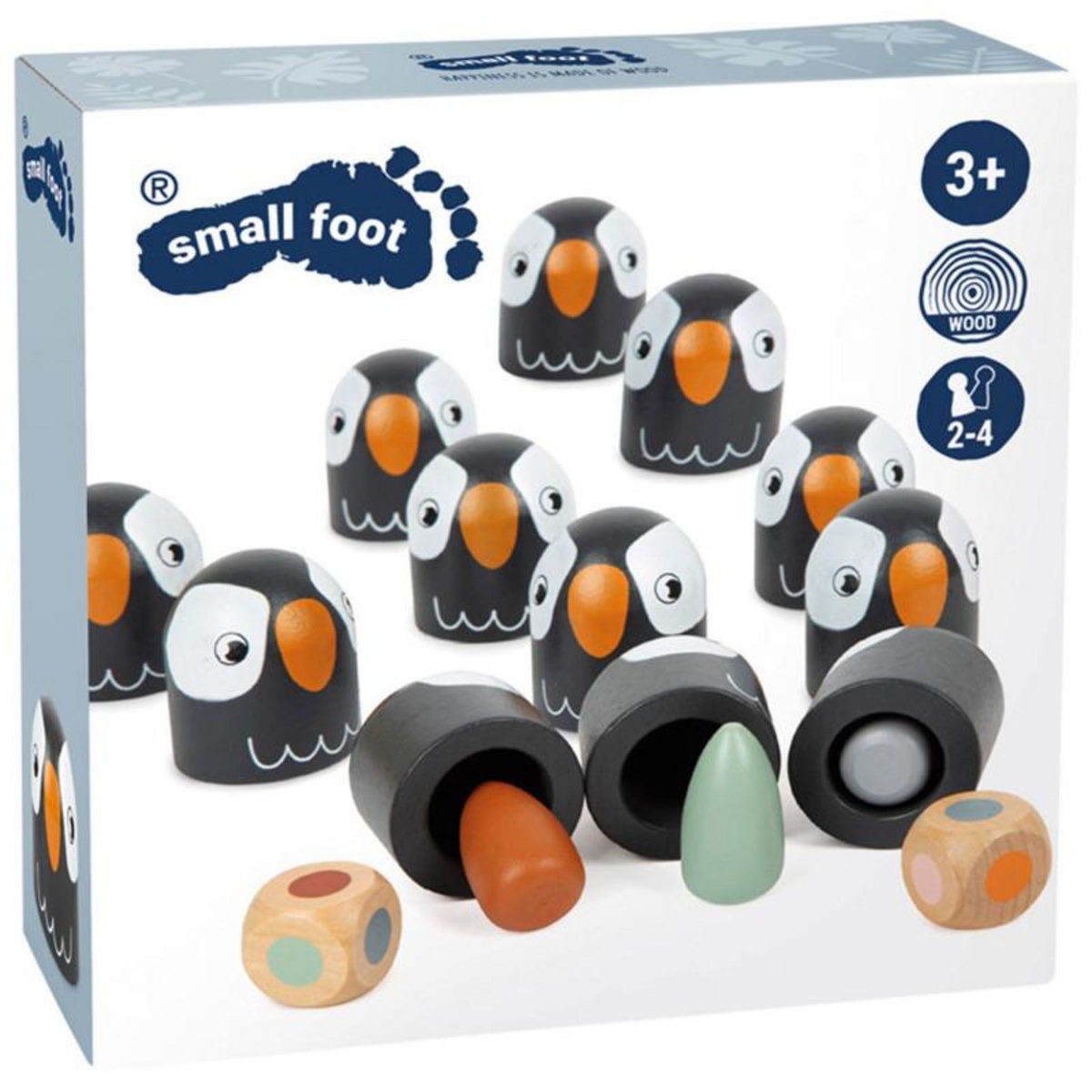 SMALL FOOT Small Foot - Wooden Memo game Penguin, 26 pcs. 11959