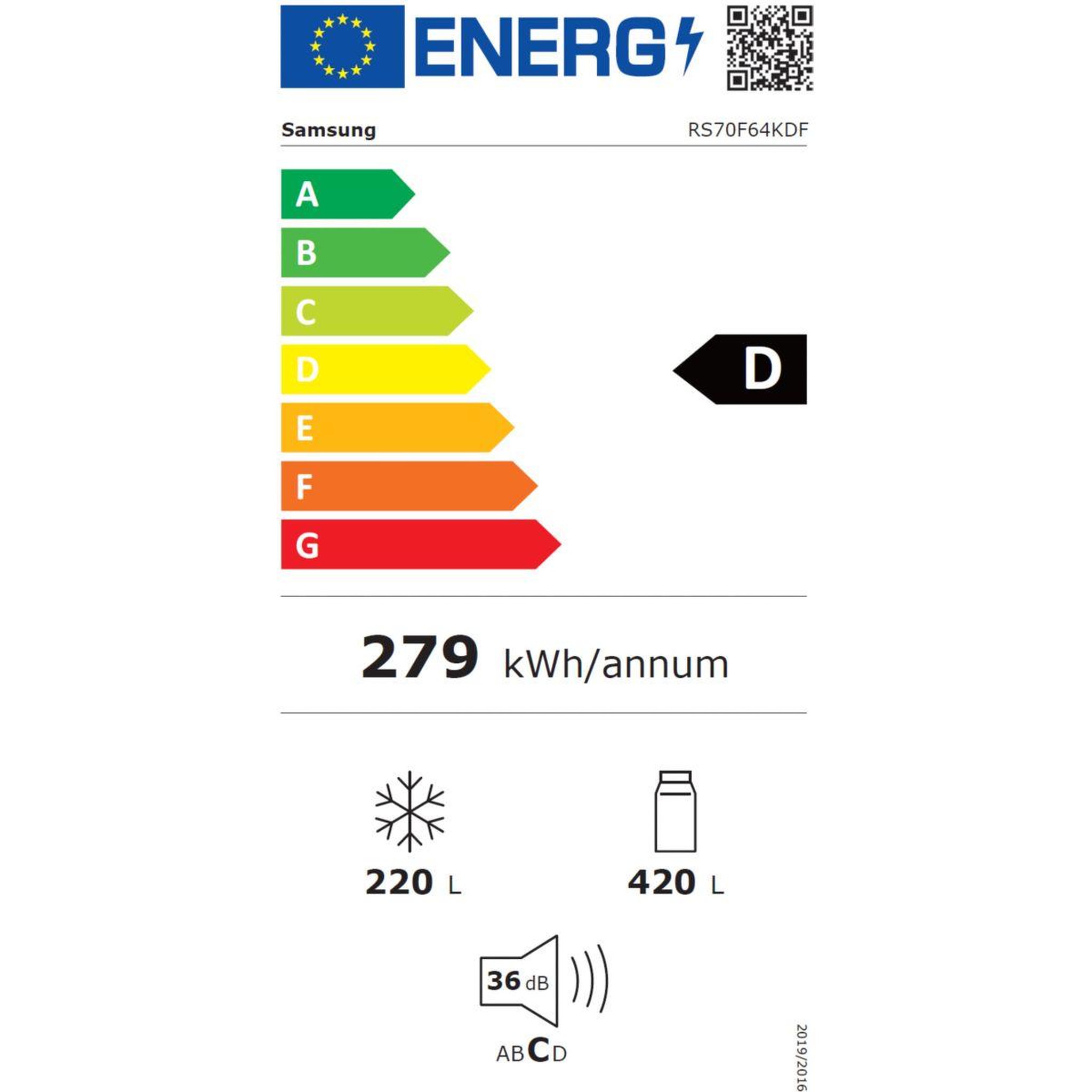 Voir la diapositive 6 : Samsung Réfrigérateur américain rs70f64kdf