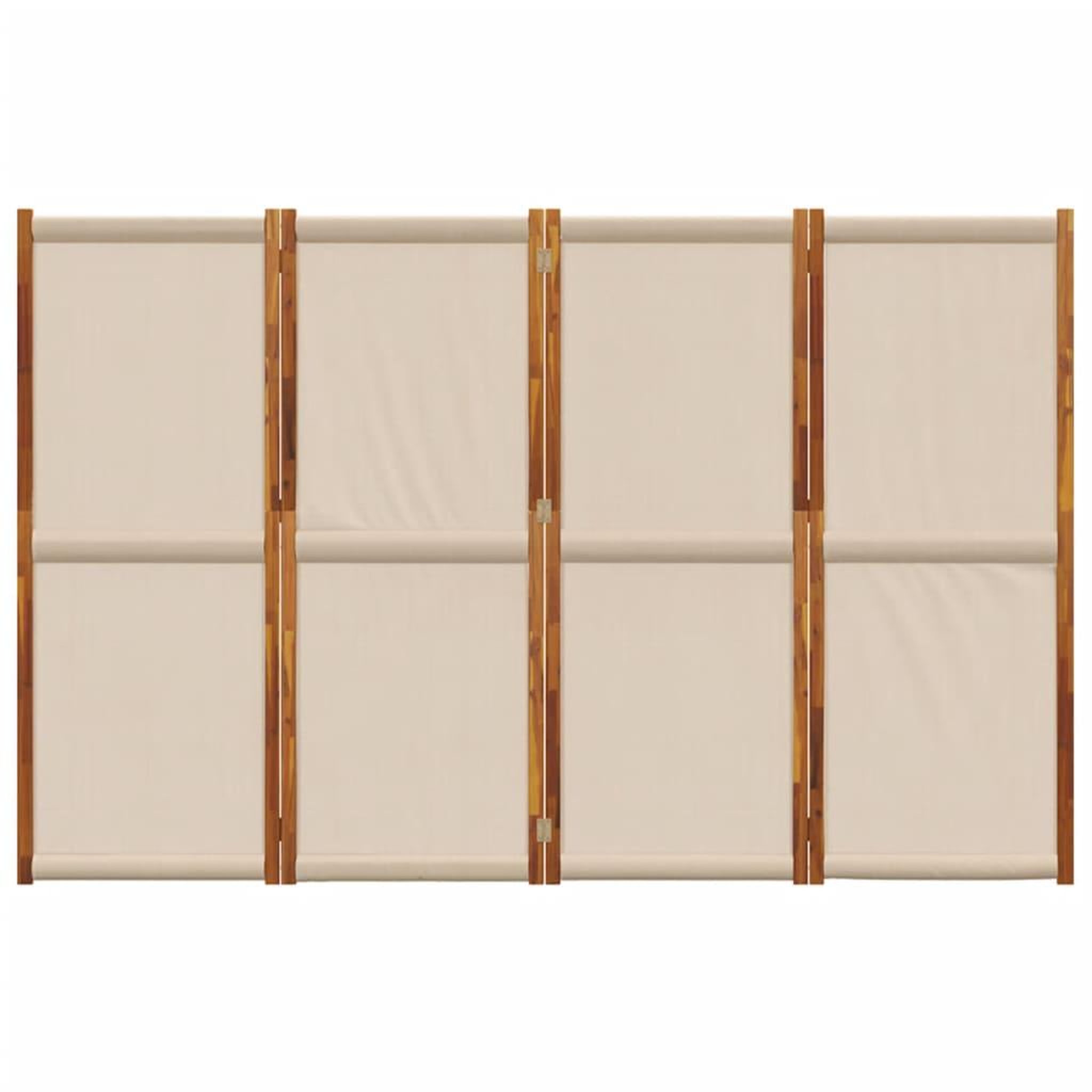 Voir la diapositive 4 : VIDAXL Cloison de separation 4 panneaux taupe 280x180 cm