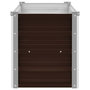 Voir la diapositive 4 : VIDAXL Lit sureleve de jardin Marron 100x40x45 cm Acier galvanise