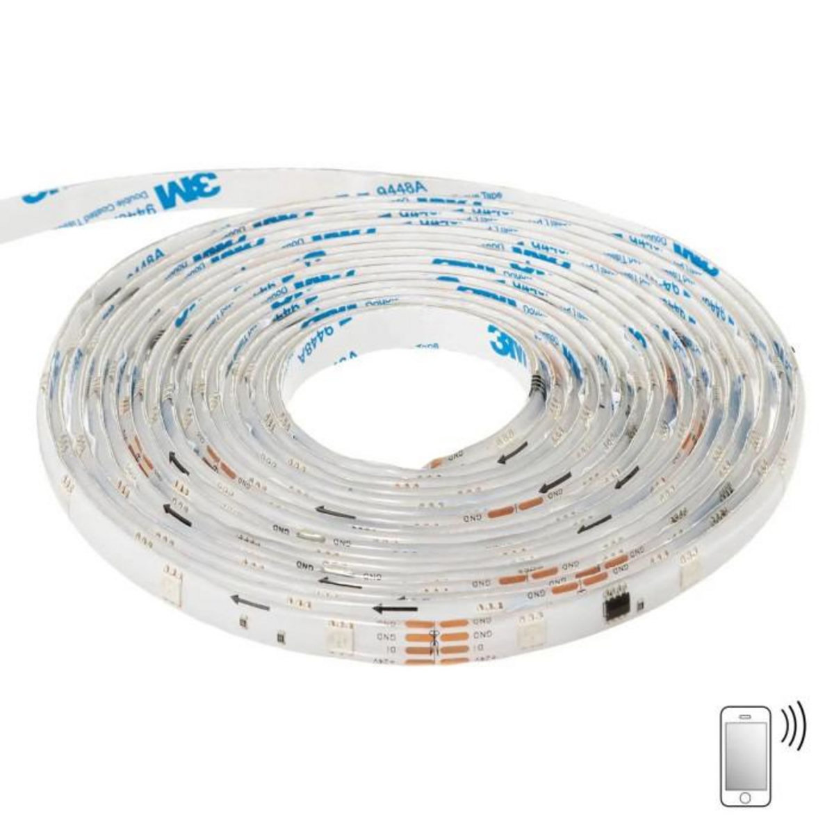 ATMOSPHERA Ruban 150 LED  Prise Secteur  500cm Blanc