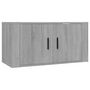 Voir la diapositive 4 : VIDAXL Meubles TV muraux 3 pcs sonoma gris 80x34,5x40 cm