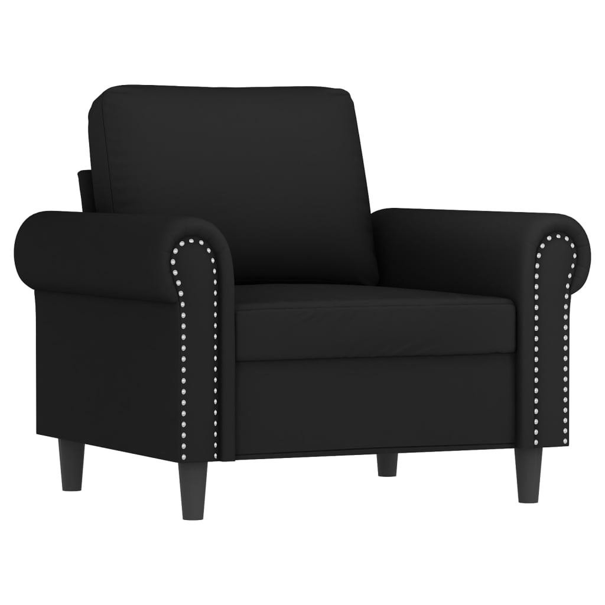 Voir la diapositive 3 : VIDAXL Ensemble de canapes 3 pcs avec coussins Noir Velours