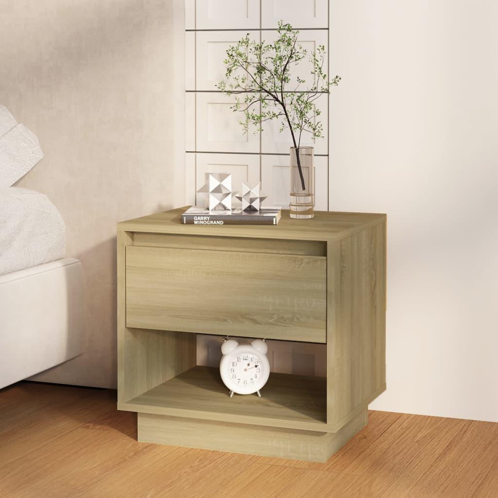 Voir la diapositive 3 : VIDAXL Tables de chevet 2 pcs Chene sonoma 45x34x44 cm Bois ingenierie