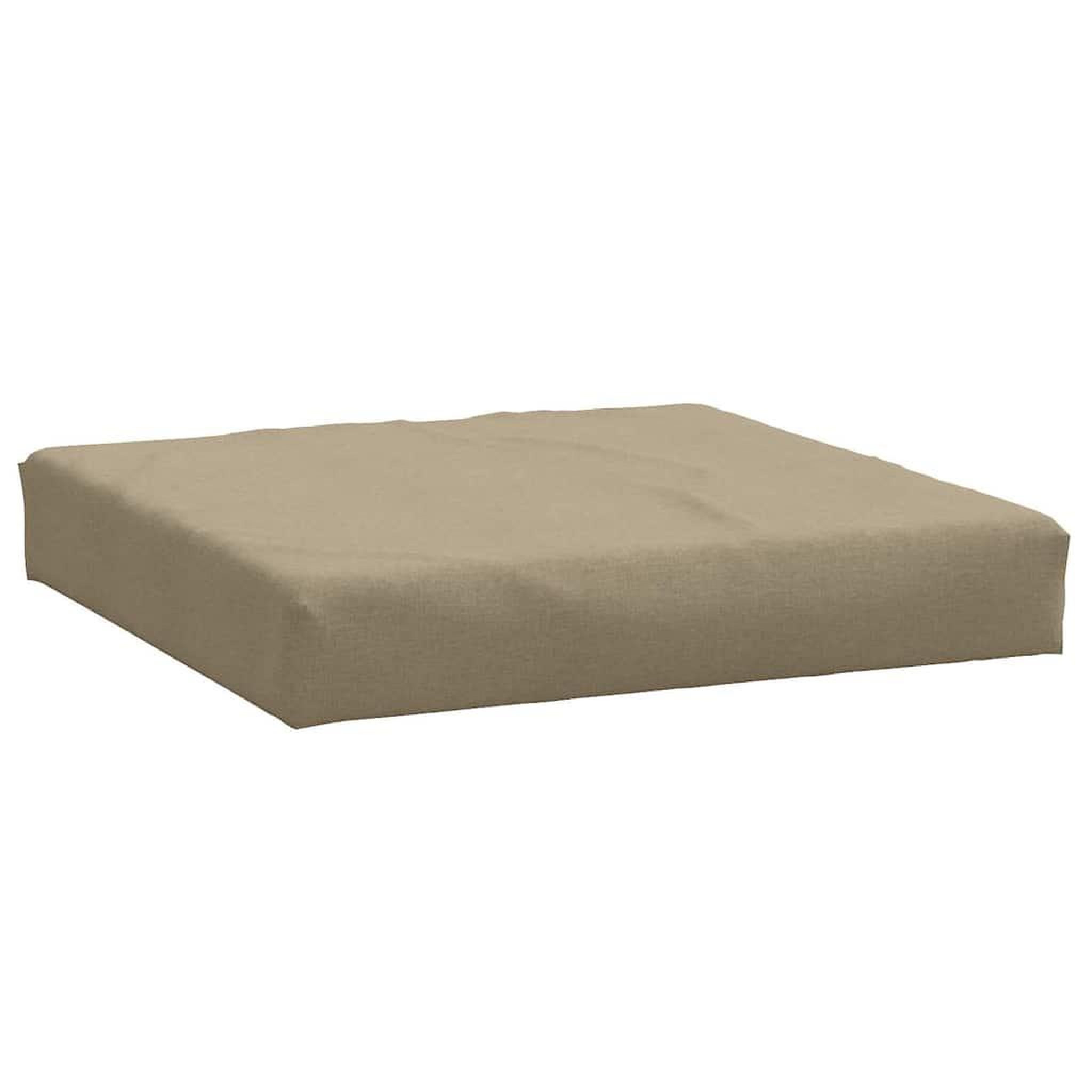 Voir la diapositive 2 : VIDAXL Coussin de palette taupe melange 60x60x10 cm tissu