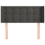 Voir la diapositive 3 : VIDAXL Tete de lit avec oreilles Gris fonce 83x16x78/88 cm Velours