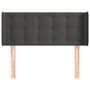 Voir la diapositive 3 : VIDAXL Tete de lit avec oreilles Gris fonce 83x16x78/88 cm Velours