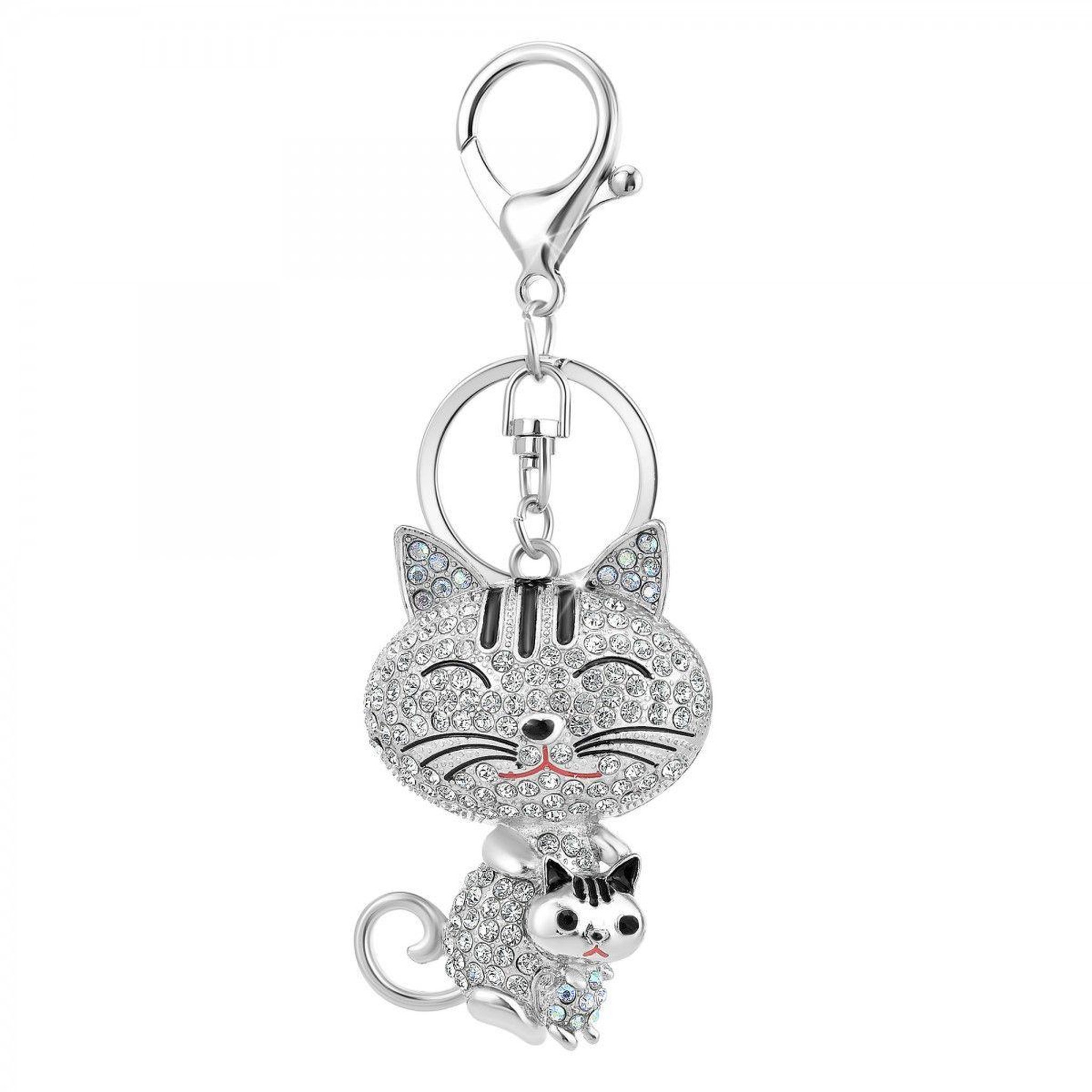 SC CRYSTAL Bijou de sac chat SC Crystal orné de Cristaux scintillants