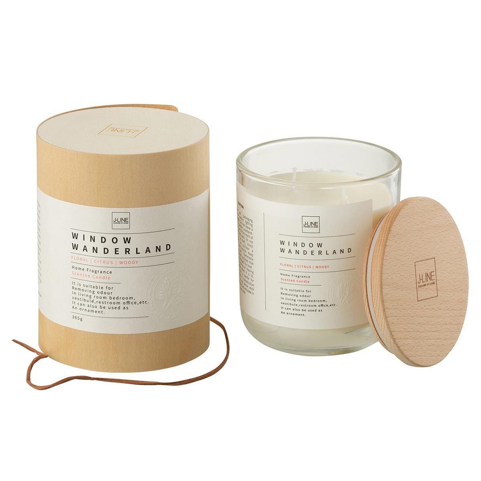 Voir la diapositive 2 : J-LINE Bougie parfumée  pure  365g window wanderland
