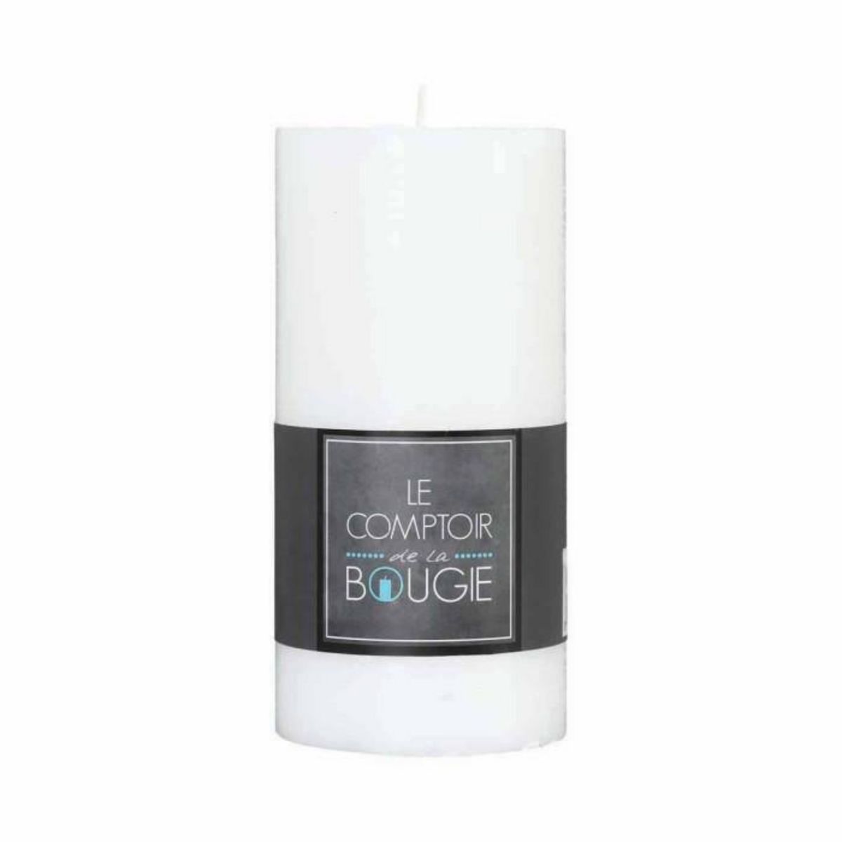 COMPTOIR DE LA BOUGIE Bougie Cylindrique  Rustic  14cm Blanc