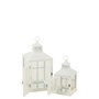 Voir la diapositive 3 : Paris Prix Lot de 2 Lanternes Maisons en Bois  Cocoon  52cm Blanc