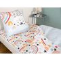 Voir la diapositive 1 : Home collection Parure housse de couette 140x200cm 100% coton 57 fils catchi