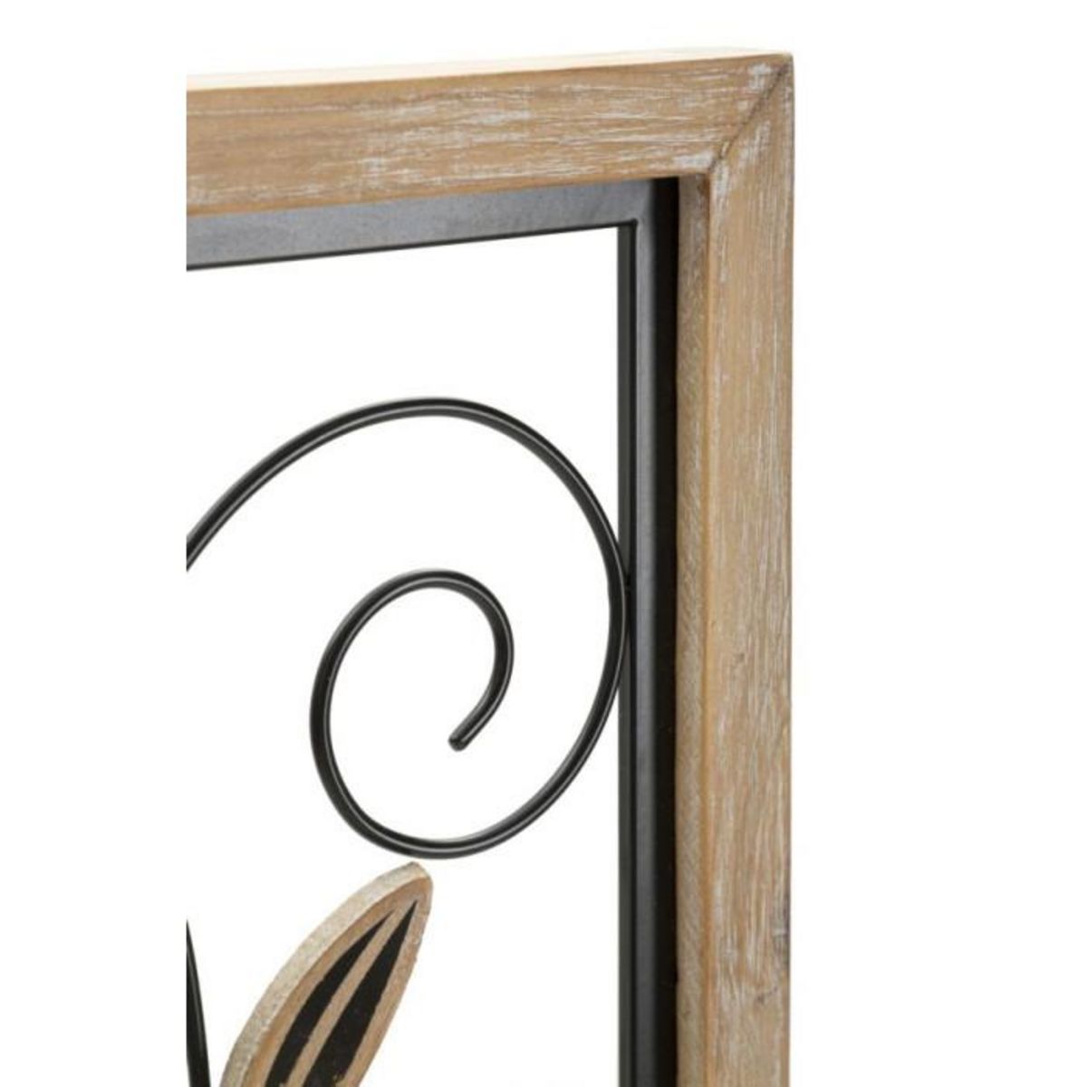 Paris Prix Décoration Murale Encadrée  Komans  60cm Naturel & Noir