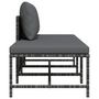 Voir la diapositive 5 : VIDAXL Salon de jardin 3 pcs avec coussins Gris Resine tressee