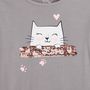 Voir la diapositive 2 : IN EXTENSO T-shirt manches longues chat fille