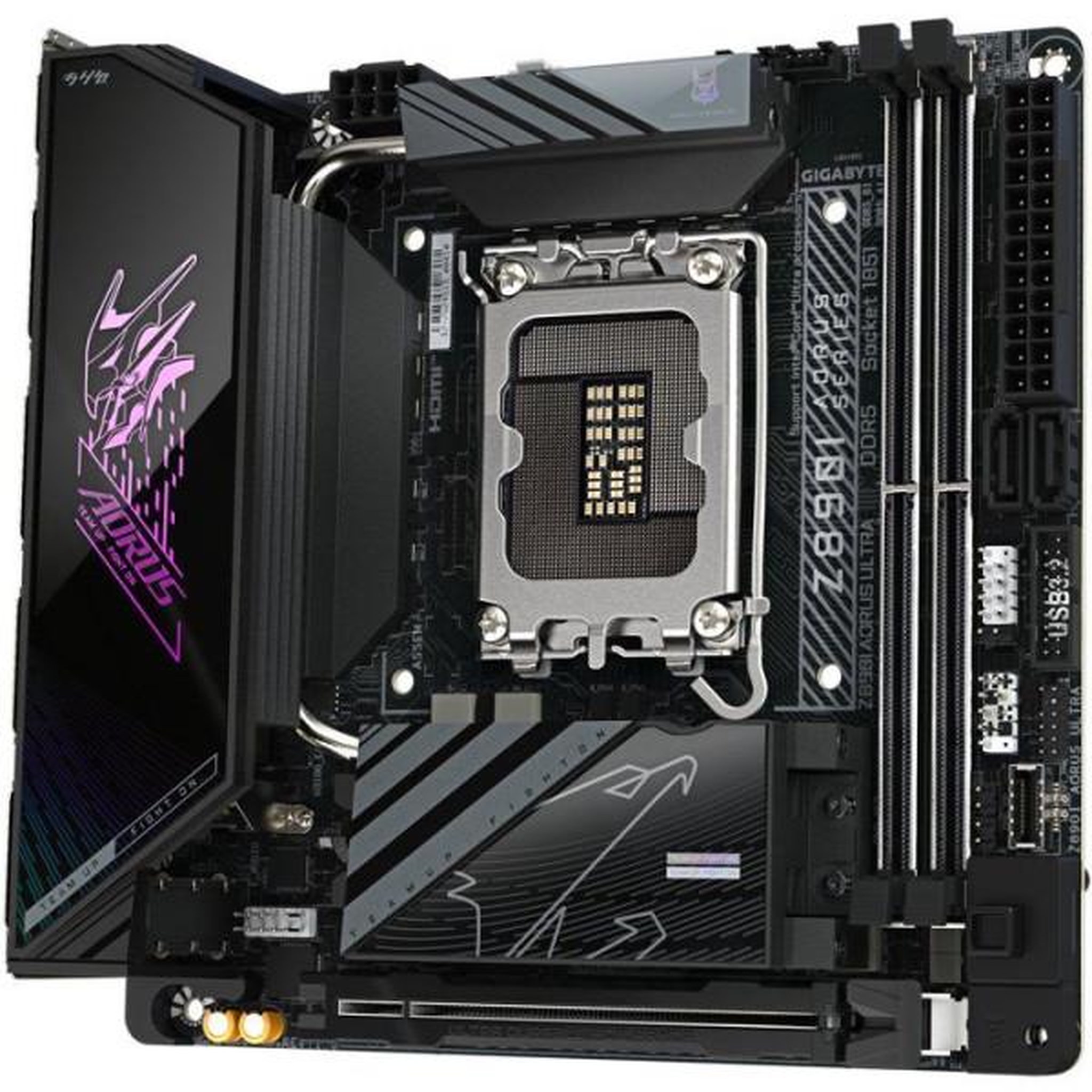 Voir la diapositive 4 : Gigabyte Carte mere - GIGABYTE - Z890I AORUS ULTRA - Format Mini-ITX - Chipset Intel Z890 - WiFi 7 intégré