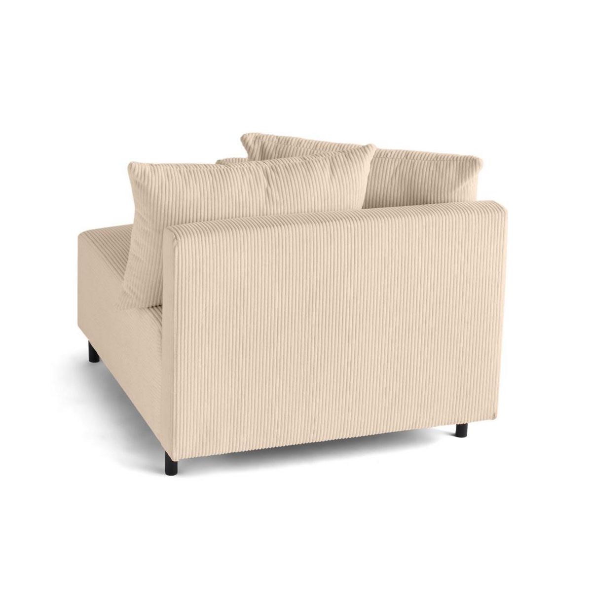 LISA DESIGN Edinburg - module d'assise sans accoudoirs - en velours côtelé