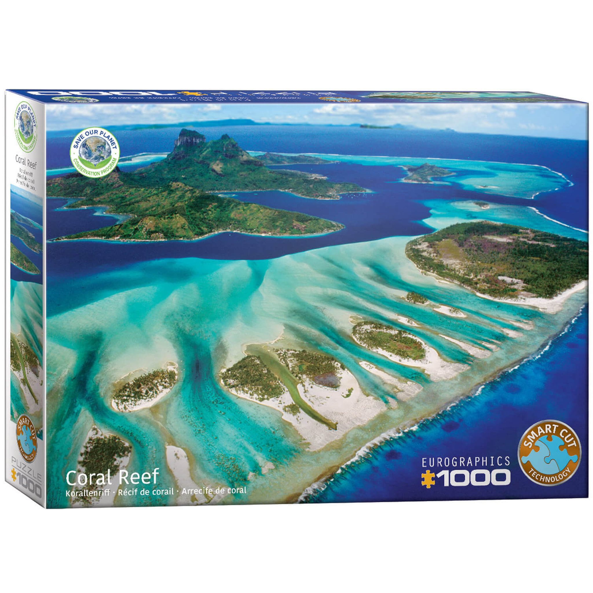 Voir la diapositive 2 : Eurographics Puzzle 1000 pièces : Save the planet : Récif de corail
