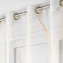 Voir la diapositive 2 : Paris Prix Rideau Voilage à Œillets  Elona  140x240cm Or