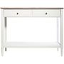 Voir la diapositive 2 : ATMOSPHERA Console design bois Solen - L. 110 x H. 85 cm - Blanc