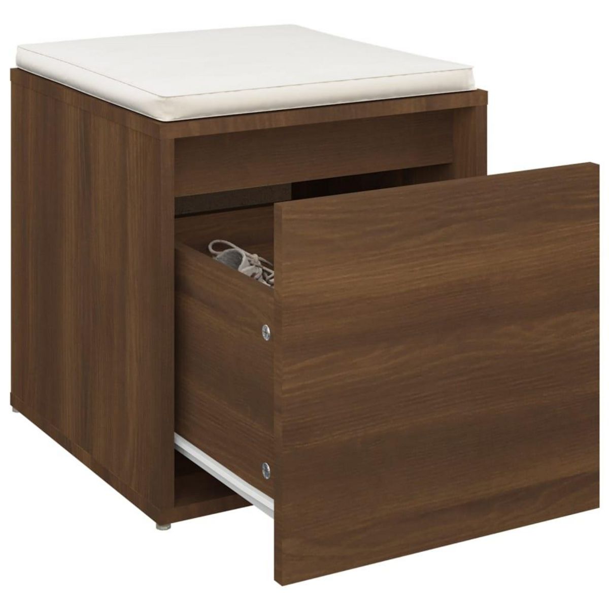VIDAXL Tiroir boîte Chene marron 40,5x40x40 cm Bois d'ingenierie