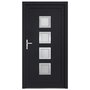 Voir la diapositive 3 : VIDAXL Porte d'entree anthracite 88x200 cm PVC