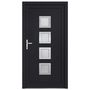 Voir la diapositive 3 : VIDAXL Porte d'entree anthracite 88x200 cm PVC