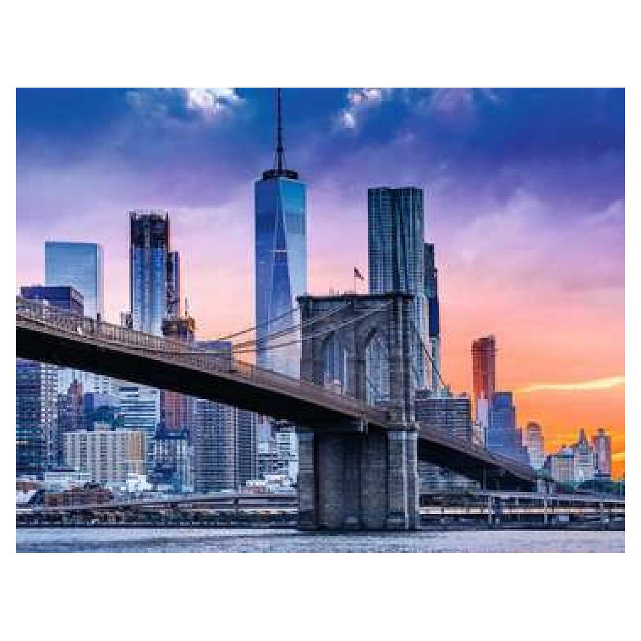 Voir la diapositive 2 : RAVENSBURGER Puzzle 2000 p - De Brooklyn a Manhattan