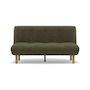 Voir la diapositive 5 : BEST MOBILIER Soan - banquette 2 places convertible clic-clac en velours texturé