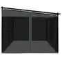Voir la diapositive 5 : VIDAXL Tonnelle avec parois en filet anthracite 6x3 m acier