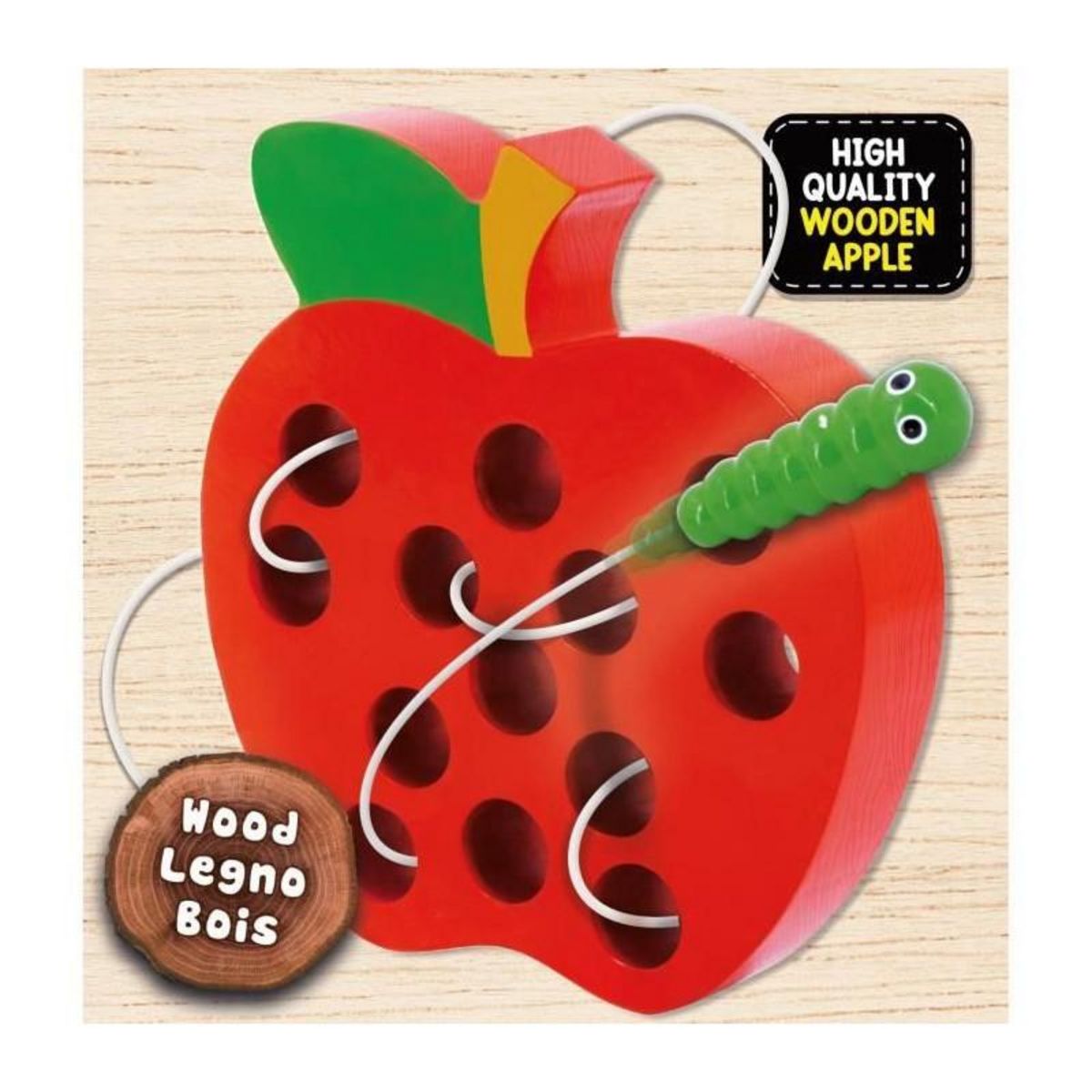 LISCIANI GIOCHI Fruit & Co 2 en 1 - jeu d'apprentissage en bois - basé sur la méthode Montessori - LISCIANI