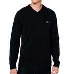 Lacoste Pull /Vert Homme Lacoste Tricot AH1952. Coloris disponibles : Noir