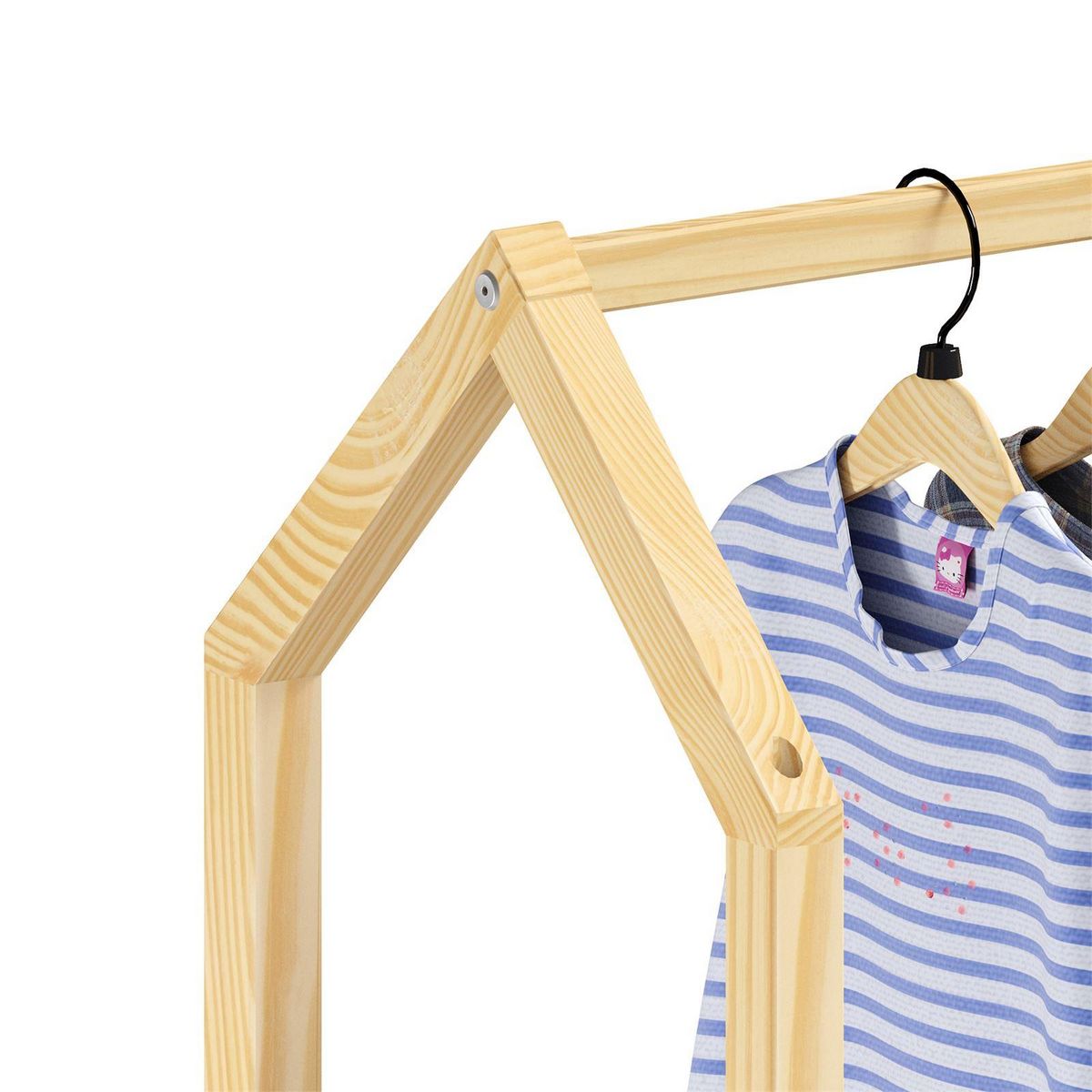 IDIMEX Commode AMIRA type Montessori, avec 3 tiroirs, en pin massif