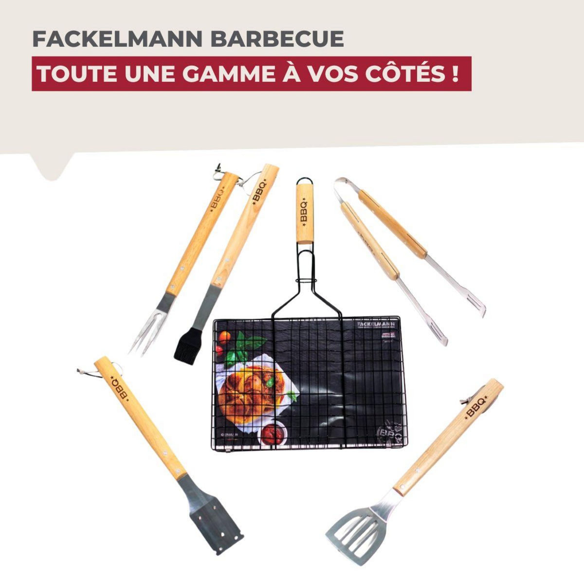 Fackelmann Ensemble de 2 Pinces à barbecue 39 cm Fackelmann BBQ Edition