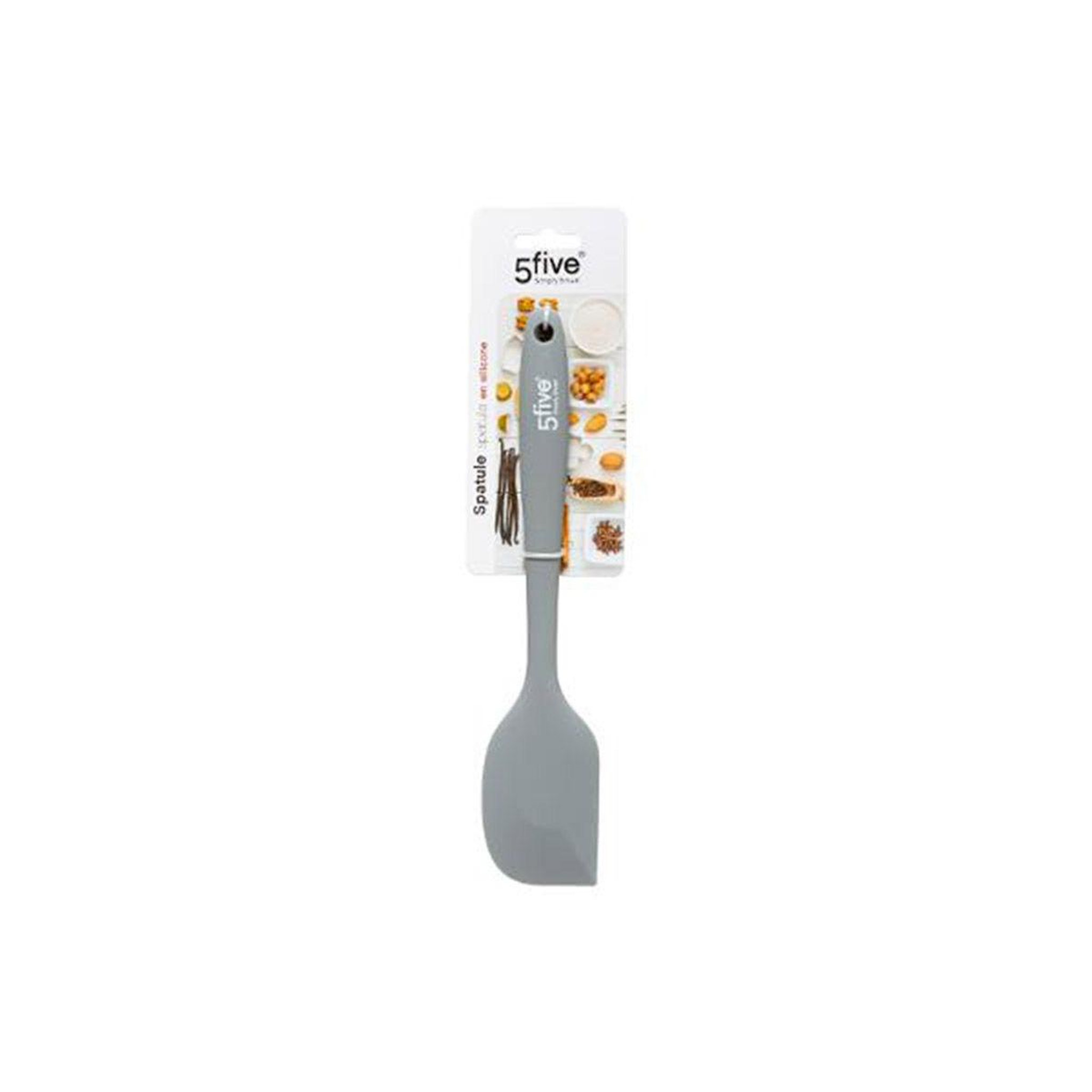 Voir la diapositive 2 : FIVE Spatule de cuisine silicone  silitop  27cm gris