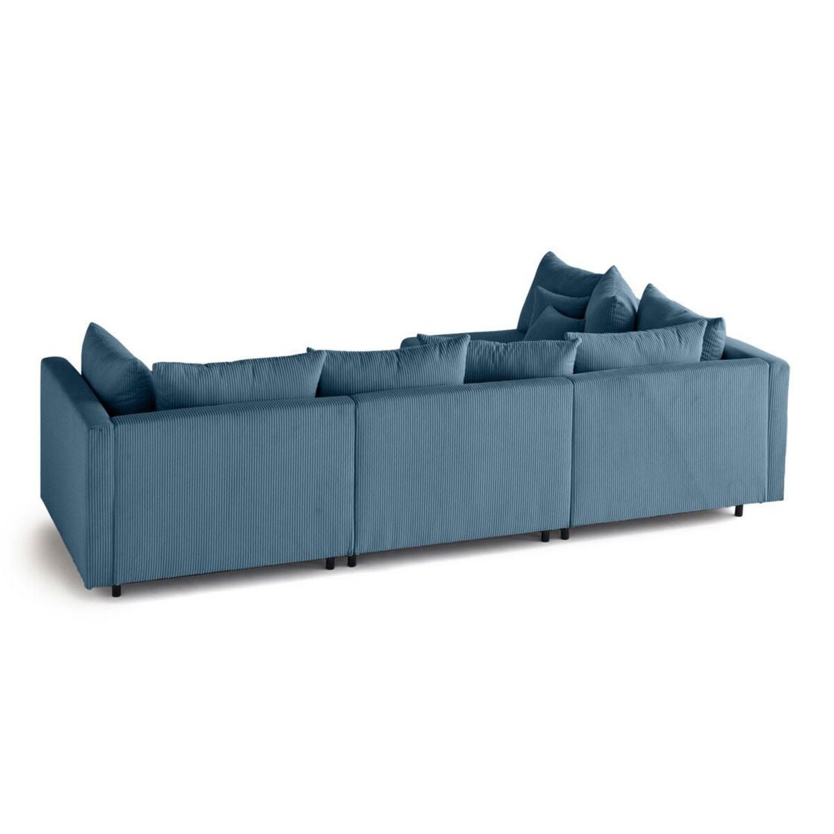 LISA DESIGN Edinburg - canapé modulable d'angle réversible 4 places - en velours côtelé