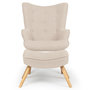 Voir la diapositive 2 : Paris Prix Fauteuil & Pouf Scandinave  Orle  98cm Beige