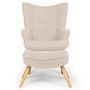 Voir la diapositive 2 : Paris Prix Fauteuil & Pouf Scandinave  Orle  98cm Beige