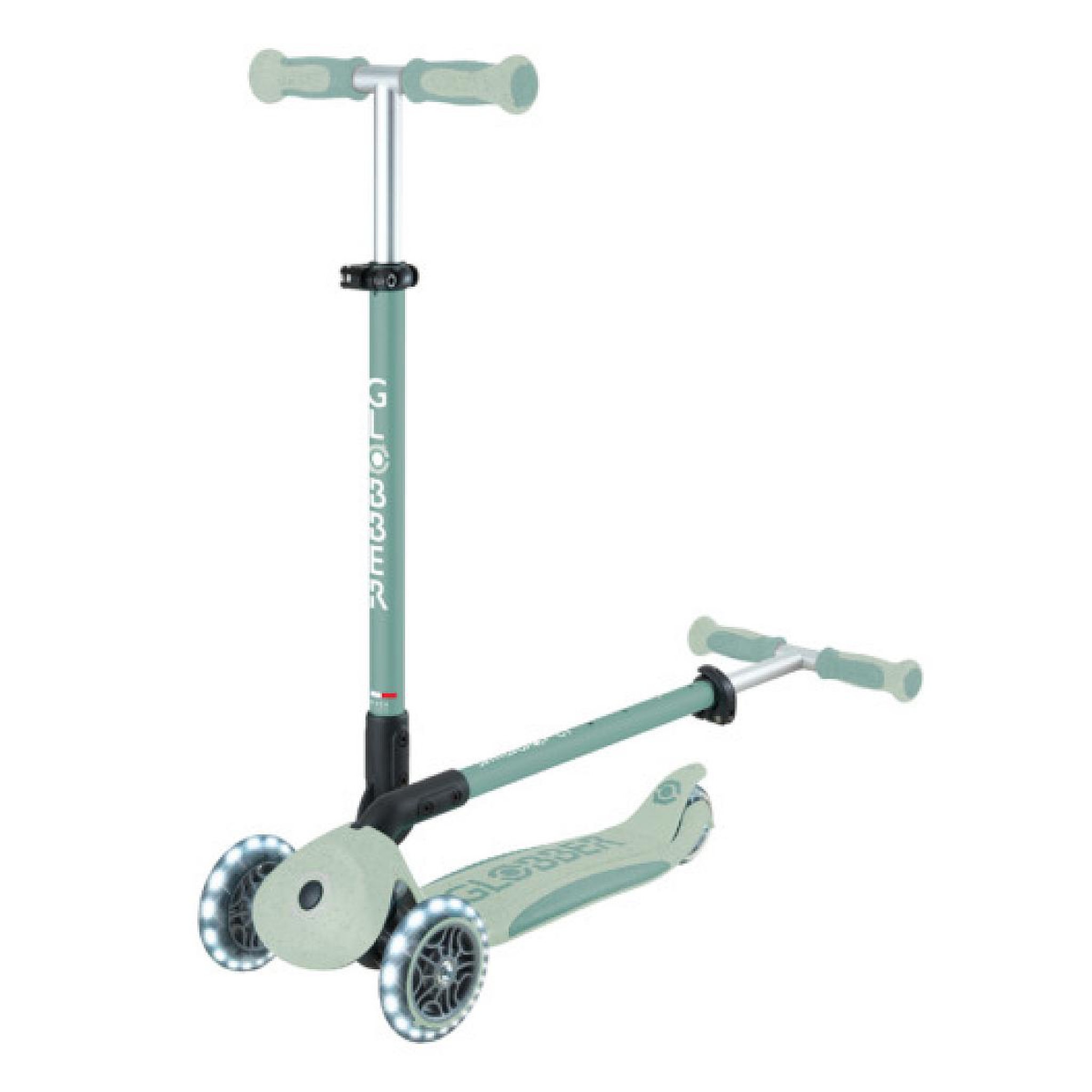 Voir la diapositive 3 : Globber Trottinette Go Up Deluxe Lights Eco-Logic 360° pistache