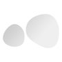 Voir la diapositive 1 : FIVE Lot de 2 Miroirs Adhésifs  Galet  30cm Blanc