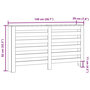 Voir la diapositive 6 : VIDAXL Cache-radiateur sonoma gris 149x20x82 cm bois d'ingenierie