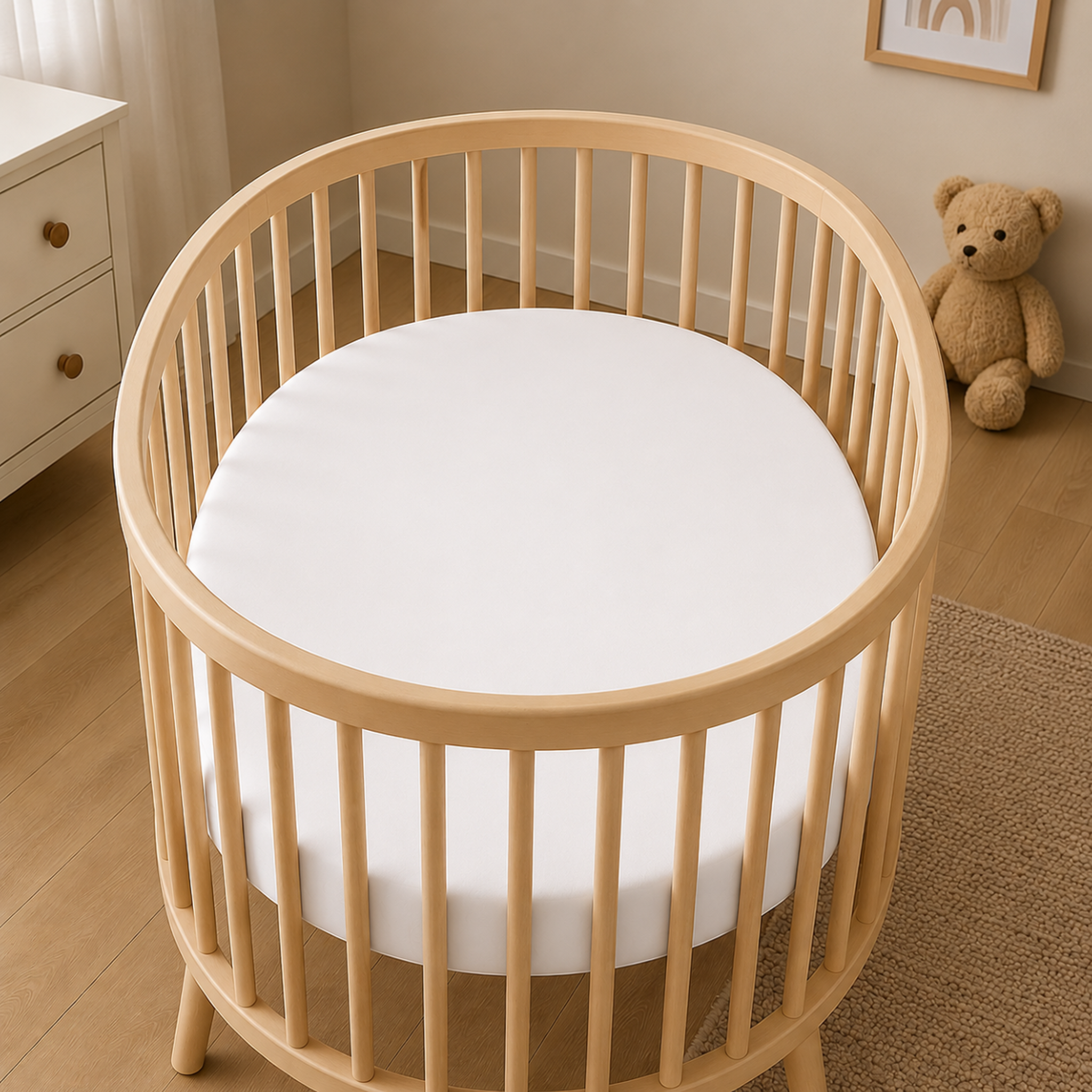 Voir la diapositive 2 : CH'TI BOUT Matelas 59 x 76,4 x 10 cm pour berceau sleepi v3 stokke