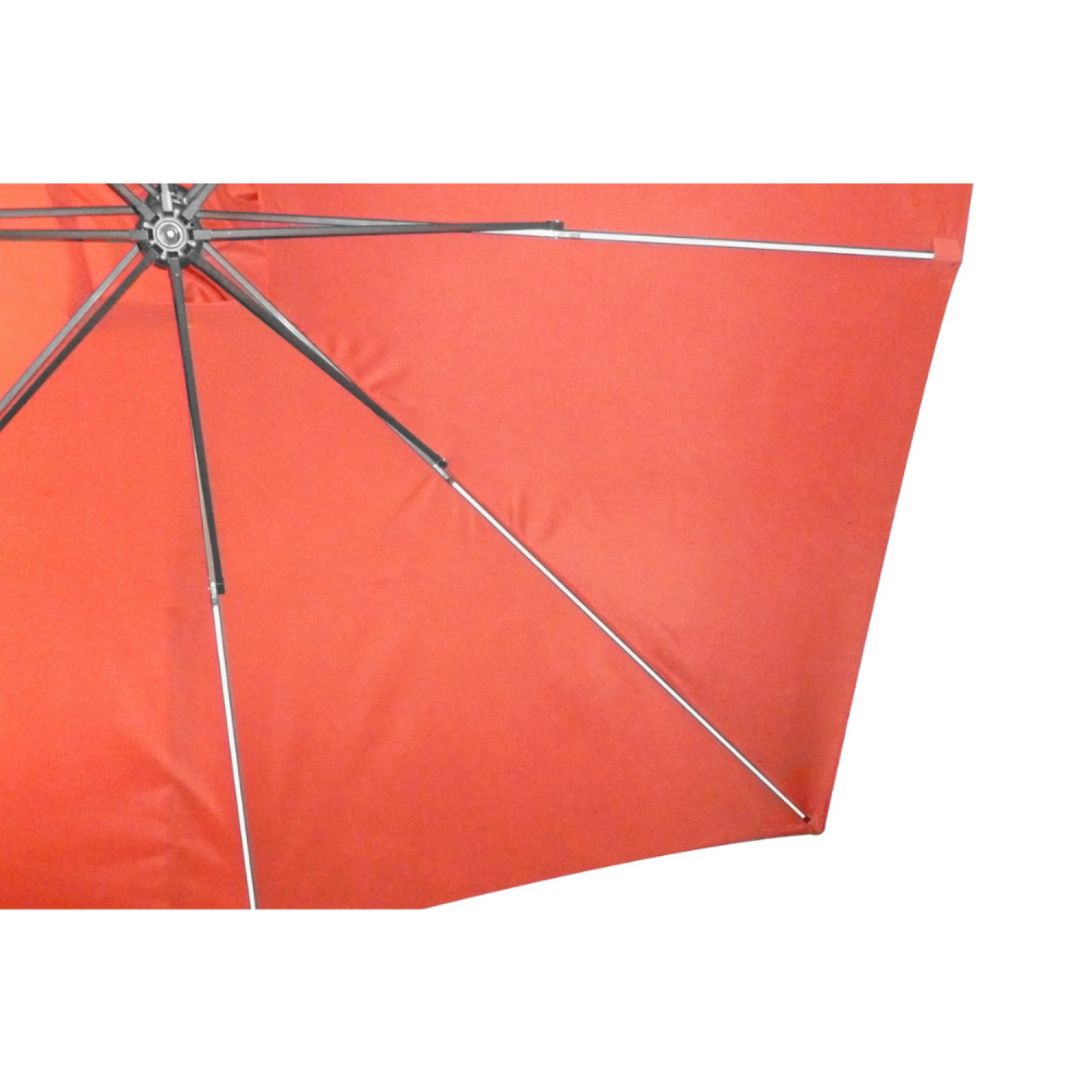 Voir la diapositive 5 : CONCEPT USINE Parasol terracotta droit carré 3 x 3 m led solenzara