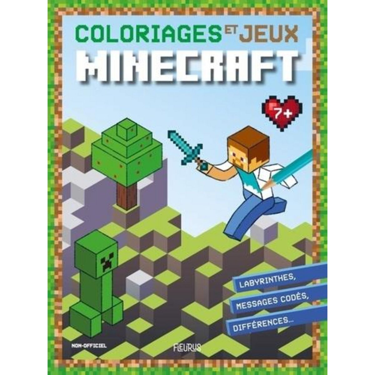COLORIAGES ET JEUX MINECRAFT, Michel Tran Adeline