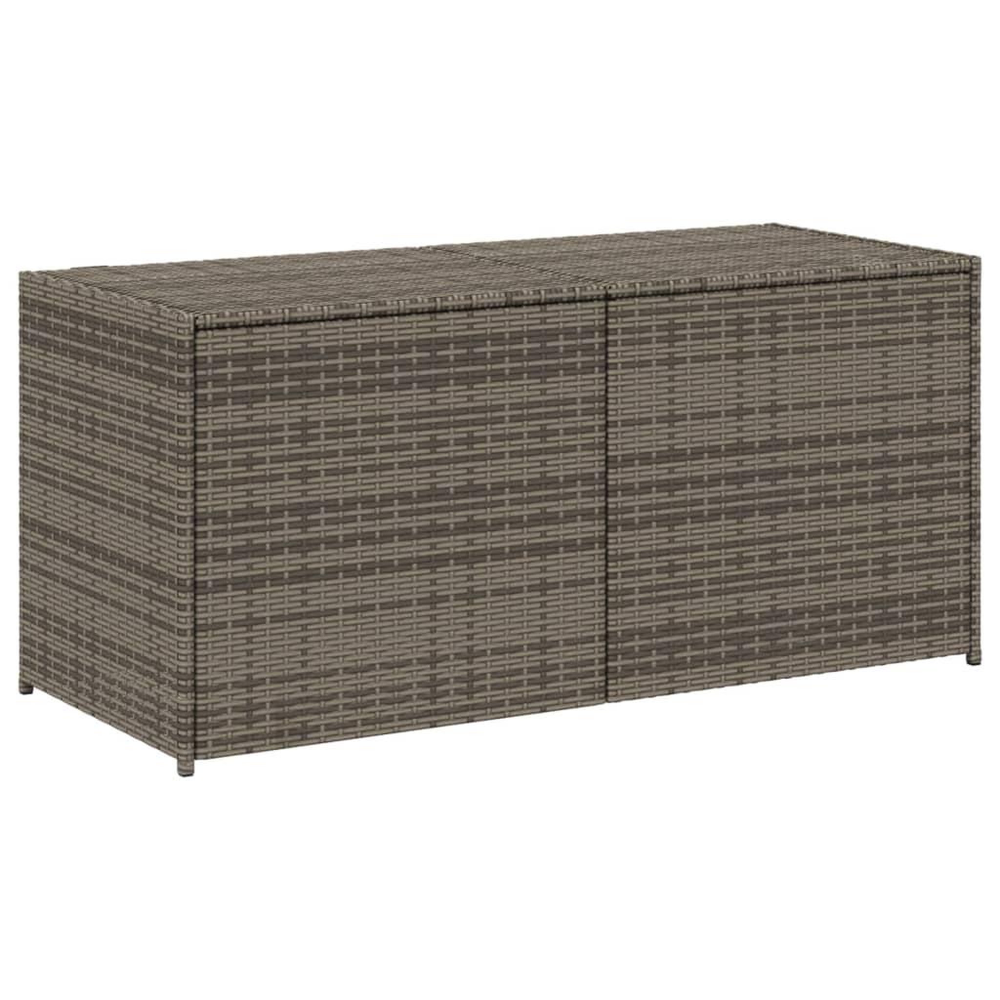 Voir la diapositive 2 : VIDAXL Boîte de rangement de jardin gris 283L resine tressee