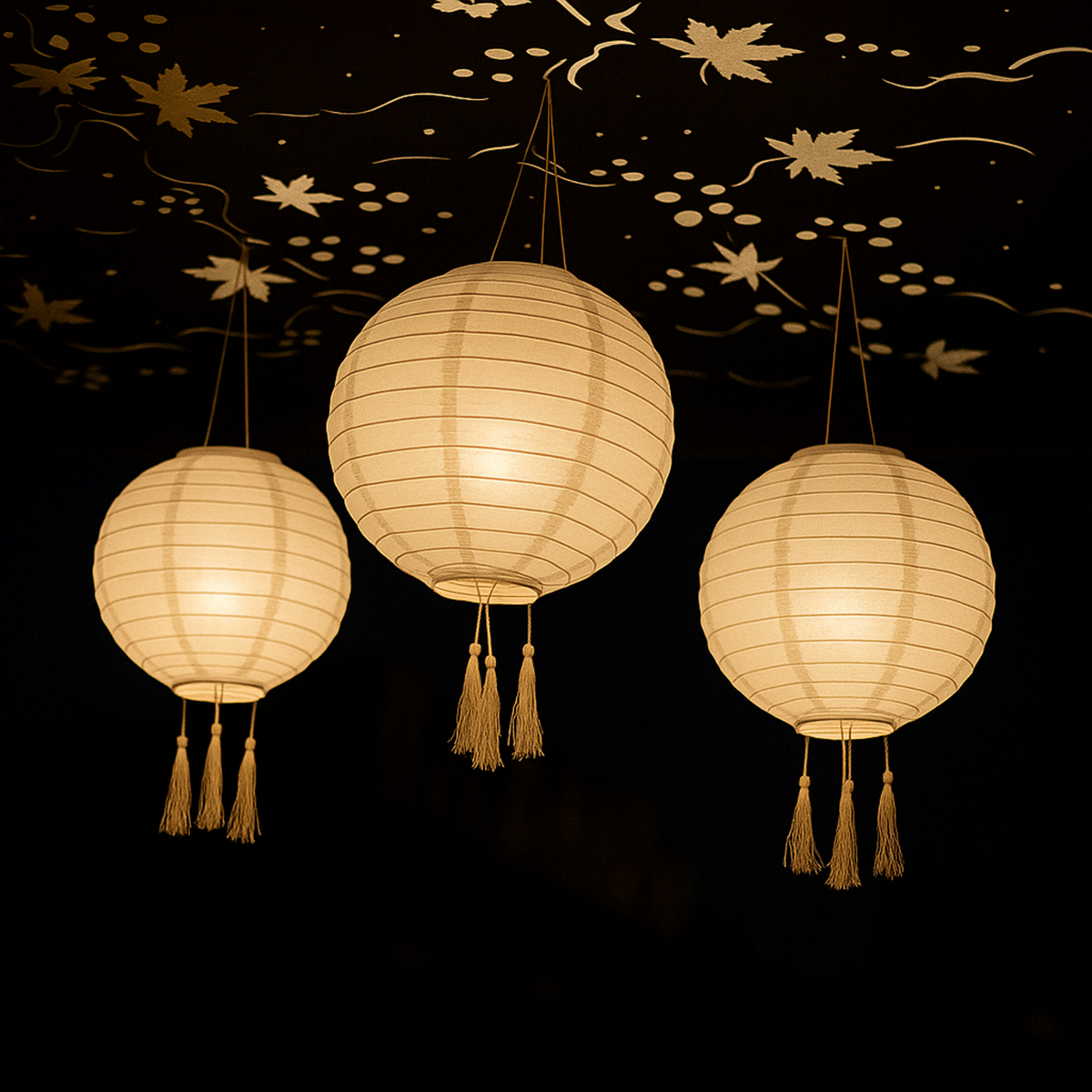 Lumisky Suspension d'extérieur nomade solaire HIMALAYA Blanc Nylon ∅30cm