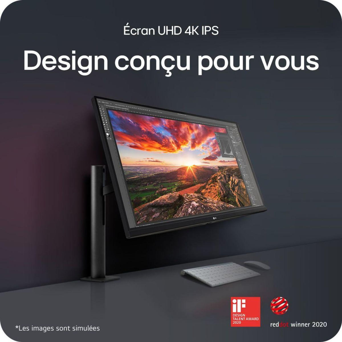 LG Ecran PC 4K 32UN880K-B.AEU UltraFine IPS 32''